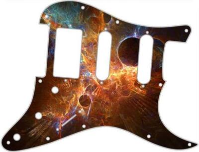 Stratocaster Graphical Pickguard Custom fit Fender SSH 11 Hole Spacial Effect