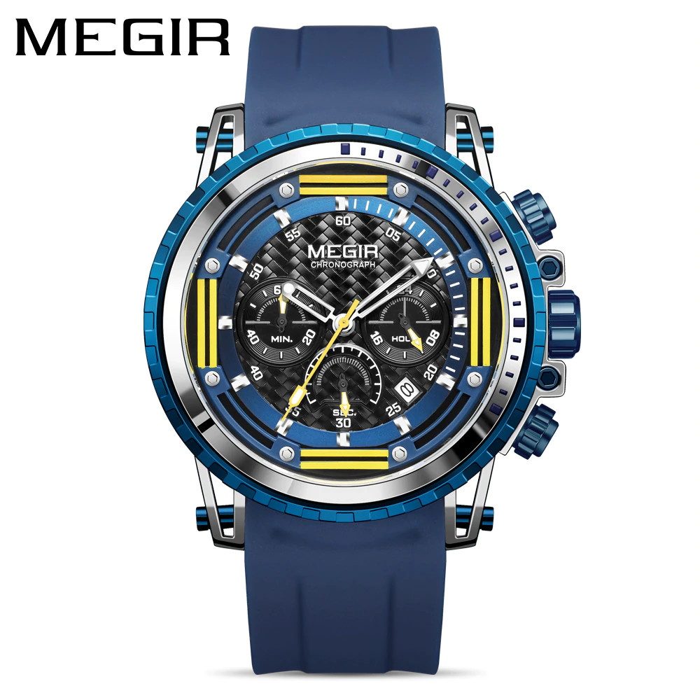 Analog Megir Watch MEGIR Watch Men Luminous Waterproof Chronograph