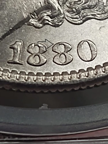 1880-O Morgan Silver Dollar PCGS MS62 VAM-6 Spike TOP 100 LIST 8/7