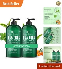 Revitalizing Tea Tree Body Wash 16 fl oz 2 Pack - Antifungal Moisturizing