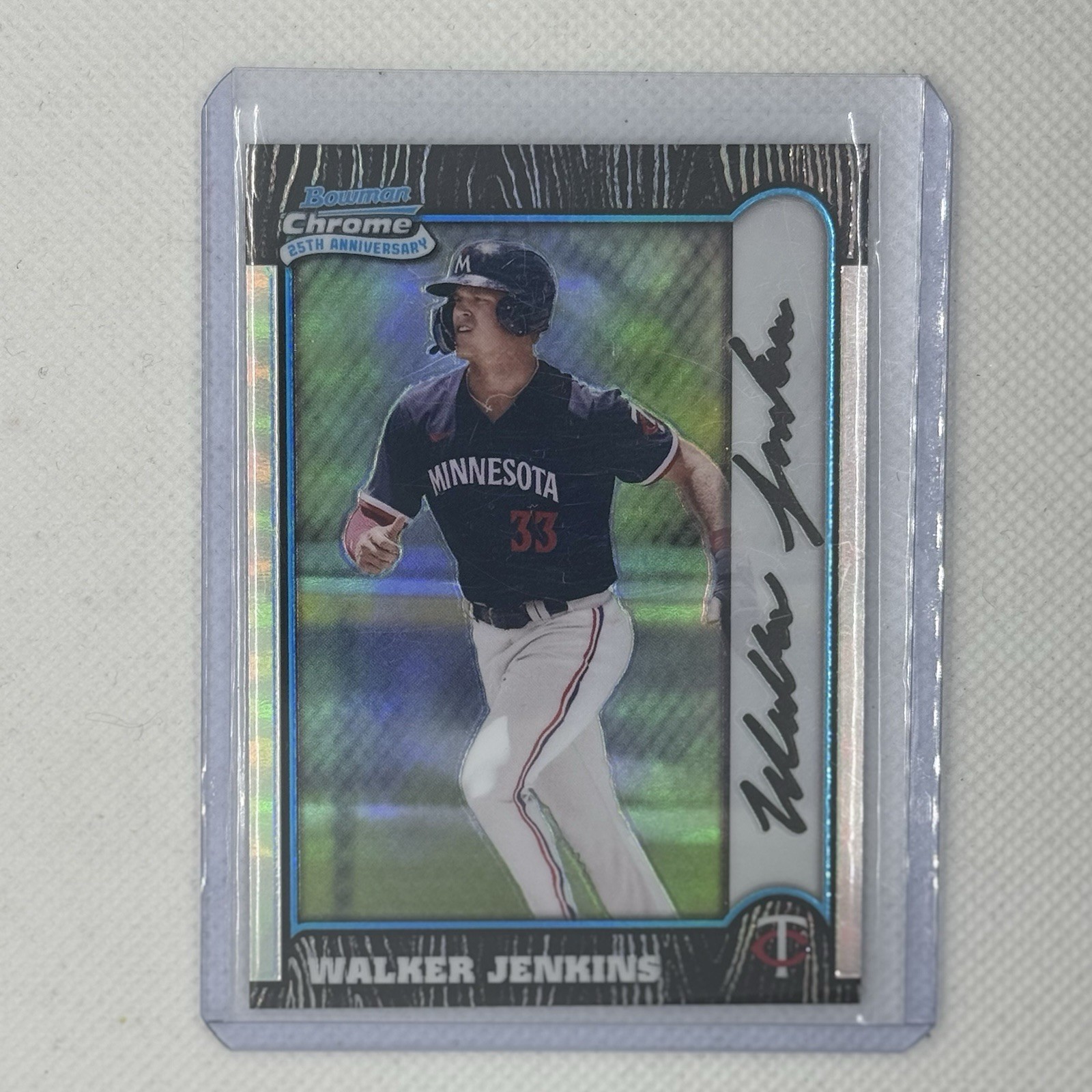 2024 Bowman Chrome WALKER JENKINS 25th Anniversary RC #BC25-25, MINNESOTA TWINS