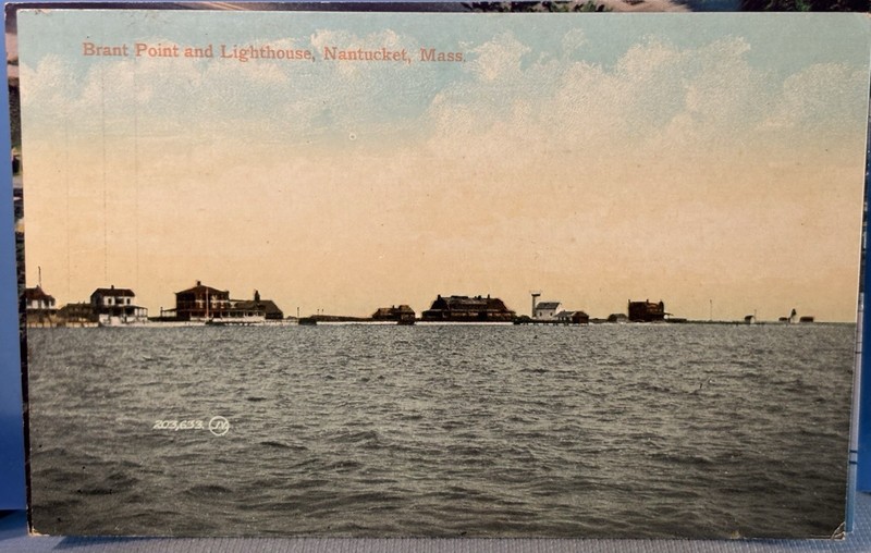 NANTUCKET MASSACHUSETTS MASS MA LIGHTHOUSE LIFE SAVING BRANT POINT CAPE COD