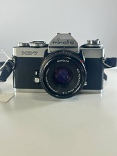 UNTESTED AS-IS Minolta XD7 SLR Camera Body w/ MD Rokkor-X 45mm f/2 Lens