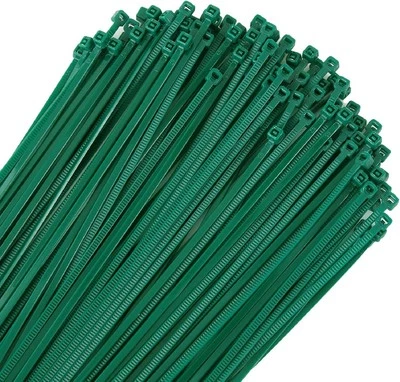 DGTANGYIN 8 inch 3mm Dark Green Nylon Garden Cable Zip Ties Self 8 in x 3mm,