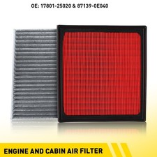 Cabin Air Filter Combo Set For 2018 - 2023 Toyota Camry 2.5l 3.5l Non Hybrid