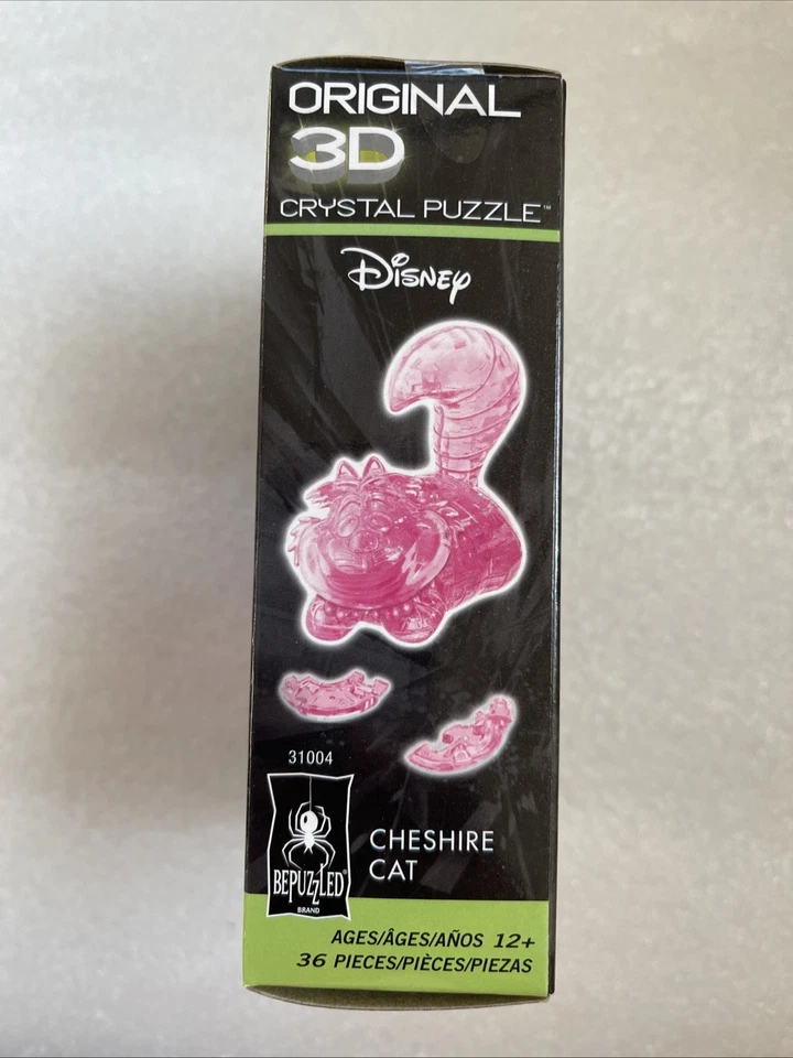 NUEVO Rompecabezas de cristal 3D BePuzzled Disney Alicia en el País de las Maravillas Gato de Cheshire Foto 4 de 4