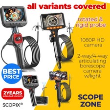 BESTPRICE 2-Way 4-Way Articulating Borescope Endoscope w/light Inspection Camera