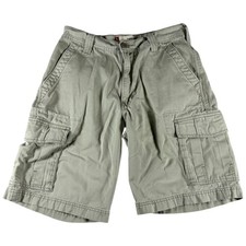 Vintage Levi's Cargo Shorts Mens 30 Beige Cotton Workwear Utility Pockets