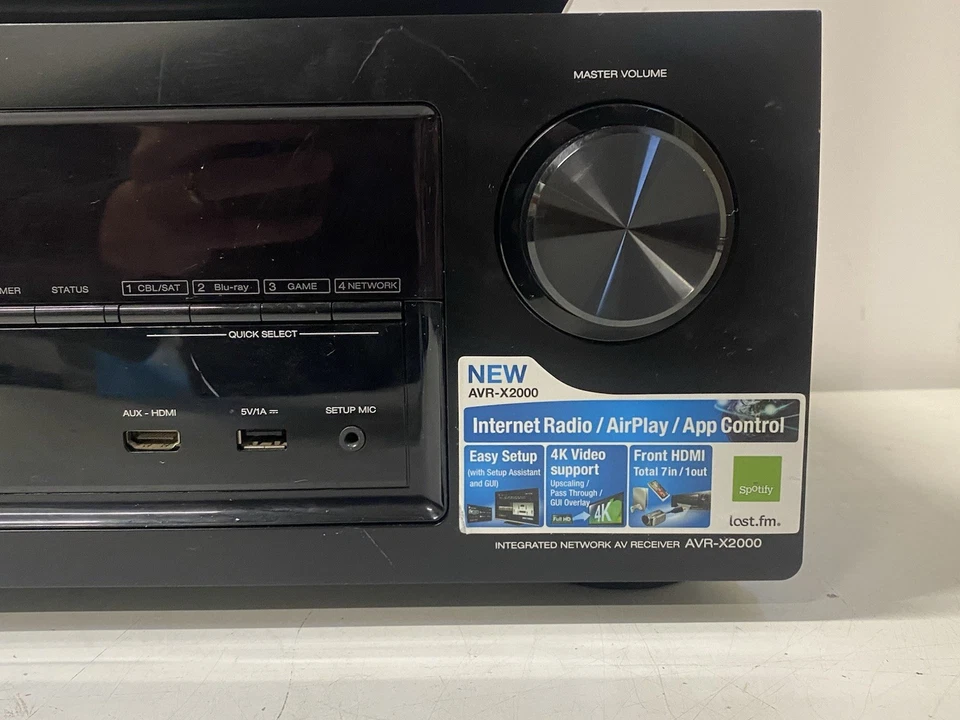 Denon AVR-X2000 HDMI 1080P ARC Netzwerk usb 7.1 AV Receiver - Bild 3 von 4