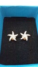 Natural Zircon Gems Starfish Stud Earrings — photo 7