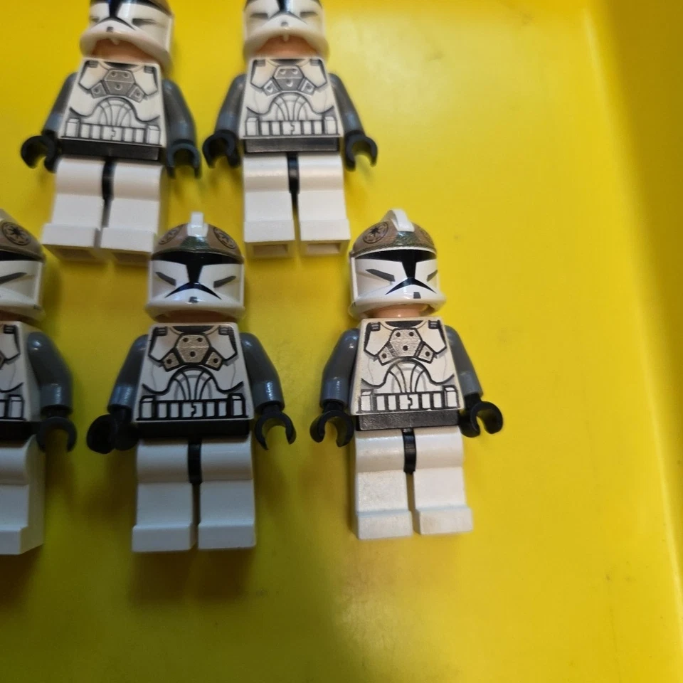 Lot Of 5 Lego Star Wars Minifigure Clone Trooper Gunner SW0221 Army Builder  - Image 2 of 4