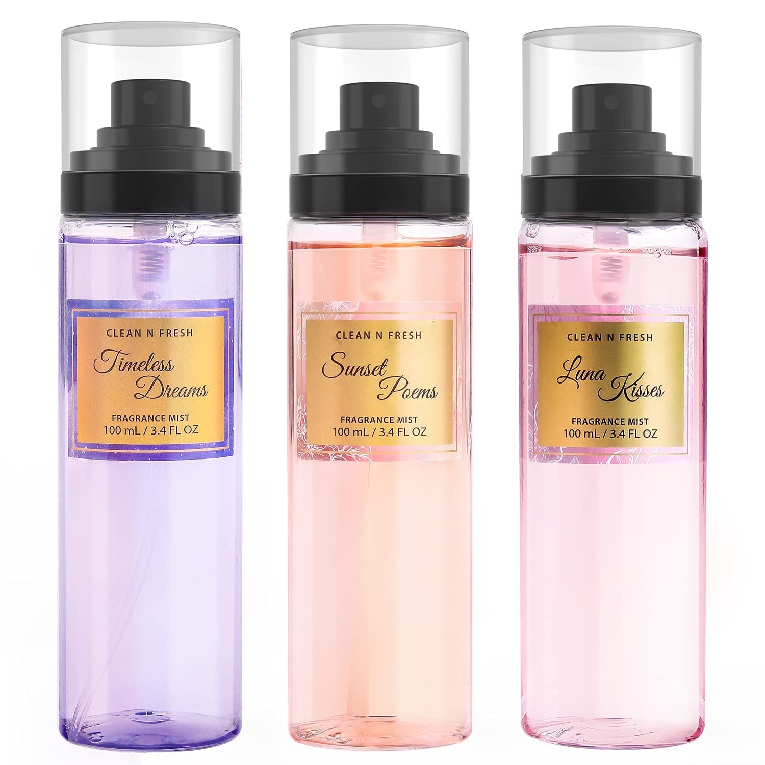 Body Spray, Mist for Women, Fragrance Sets, Pack of 3, Each 3.4 Fl Oz, Total ...