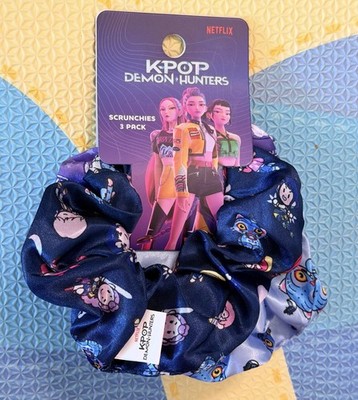 Netflix KPop Demon Hunters scrunchies Pack  of 3