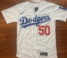 Nike Authentic Mookie Betts Los Angeles Dodgers MLB Jersey LA White Home Sz 36