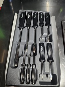 Snap-on 10 pc Combination Screwdriver & Magnetic Pocket Prybar Set Black SDDDPB…