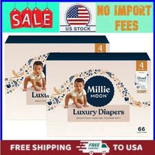 2 Pack Millie Moon Luxury Diapers Size 4 66 ct