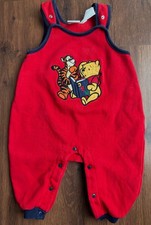 90s Vintage Disney Winnie the Pooh  Tigger Romper 12M - Embroidered Retro