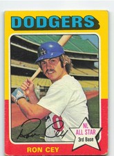 1975 Topps #390 Ron Cey - Los Angeles Dodgers **Set Break**