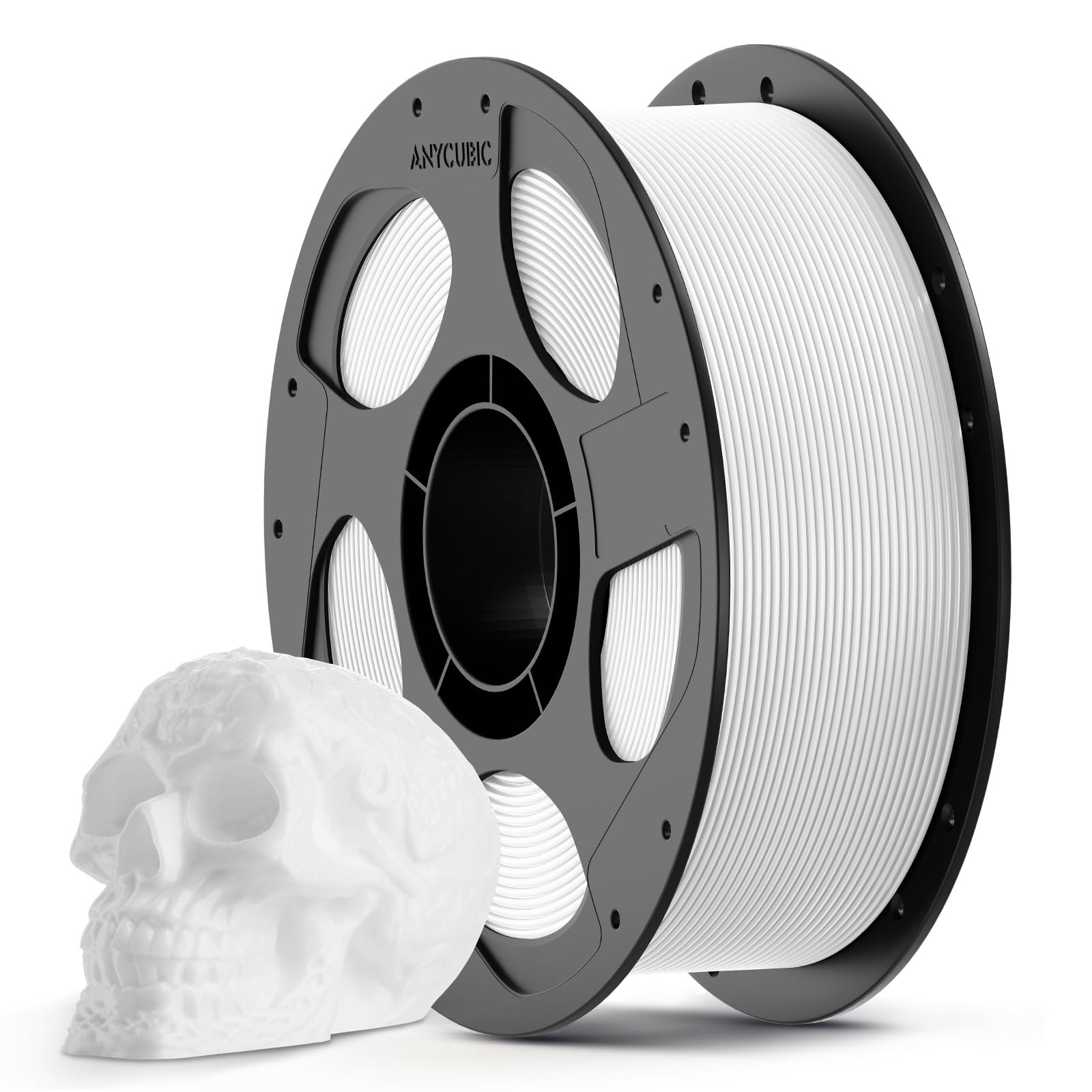 FILAMENTO PLA 1,75 MM STAMPA 3D BIANCO BRILLANTE 1KG ALTA PRECISIONE MATERIALE P