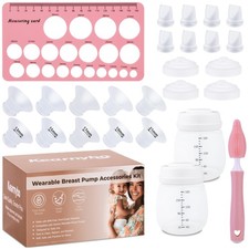 Replacement Parts Kit for Momcozy M5 Wearable Breast Pump   Includes 2 Bottle...