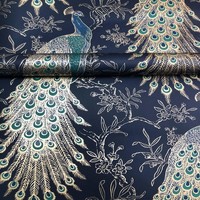 Rasch Portfolio Pfauen Tapete Metallic Gold Exotische VöGel Navy Blau 282992
