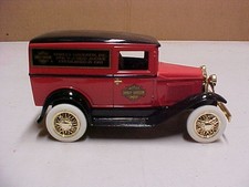 Harley Davidson 1931 Ford A Panel Delivery Coin Bank 1993 1:25