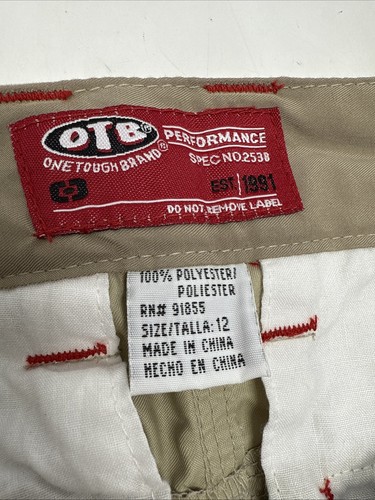 OTB One Tough Brand Zip Off Convertible Khaki Cargo Pants Shorts Boys Sz 12 NWT - Picture 13 of 24