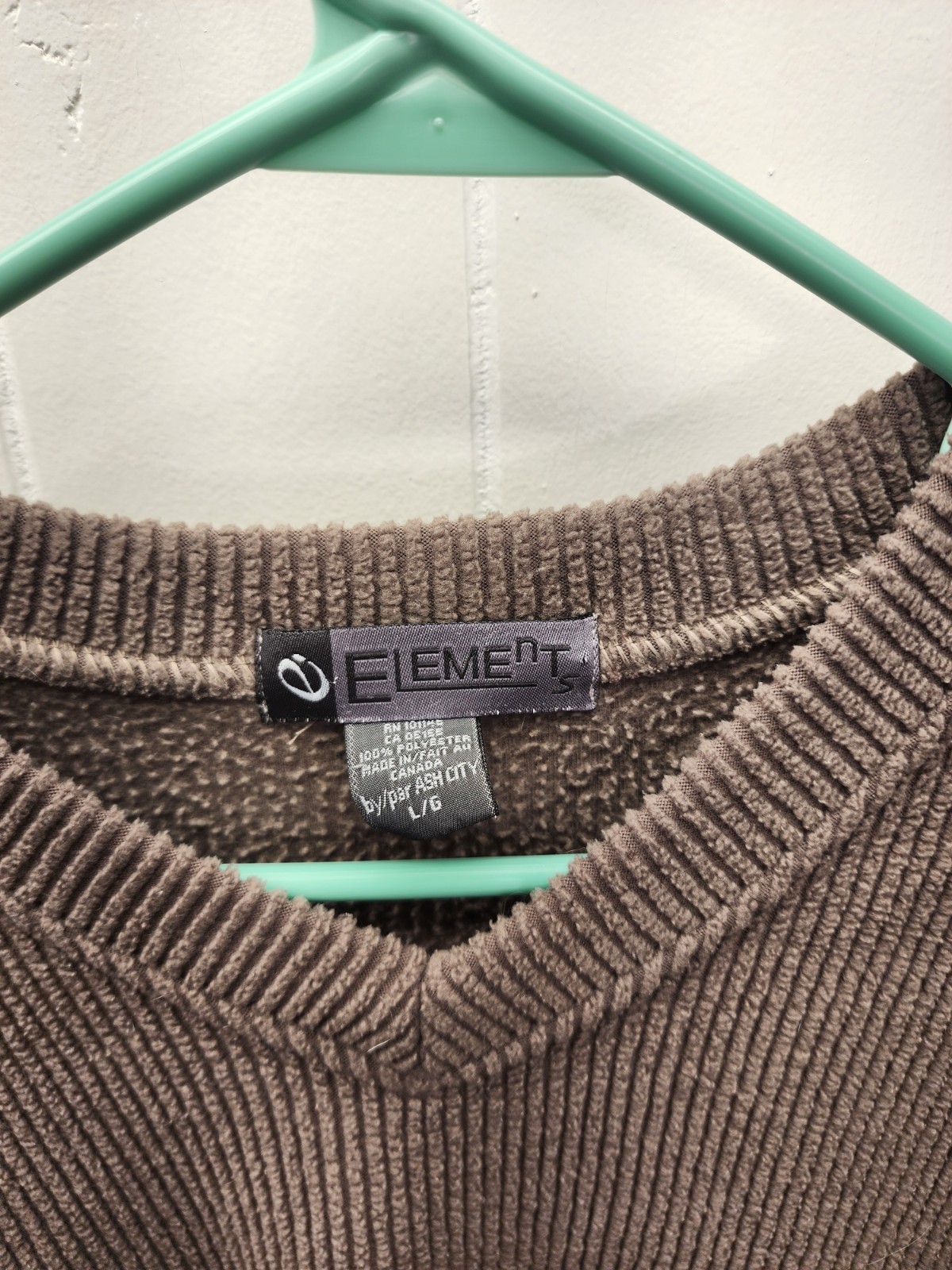 Pullover ELEMENTS Sweatshirt Size L Brown Over Bl… - image 2