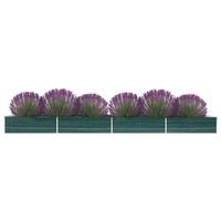 Garten-Hochbeet Verzinkter Stahl 600X80X45 Cm GrüN