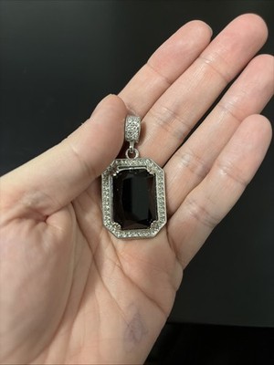 Valentinstag Geburtstag Casual Deal echter Amethyst zarter schwarzer Stein
