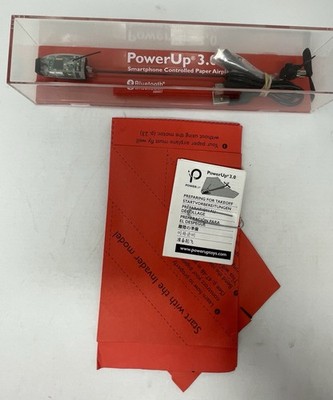 POWERUP 3.0 Smartphone Controlled Paper Airplane Kit-Smart Bluetooth Flight