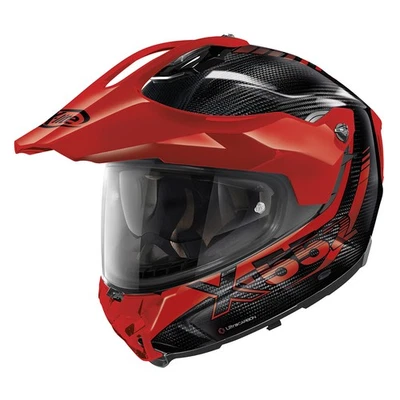 X-Lite X-522 Ultra Carbon Hillside Adventurehelm (schwarz/carbon/rot) Gr: XL (61 - Bild 1 von 4