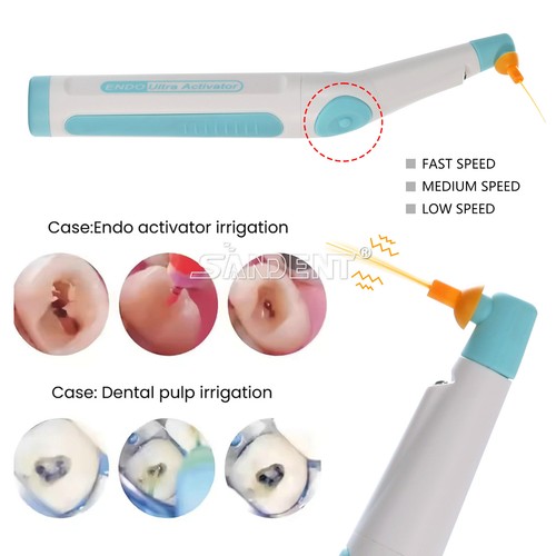 Dentale LED Endodonzia Ultra Attivatore Manipolo Irrigatore Canale Radice 150 Punte - Foto 24 di 45