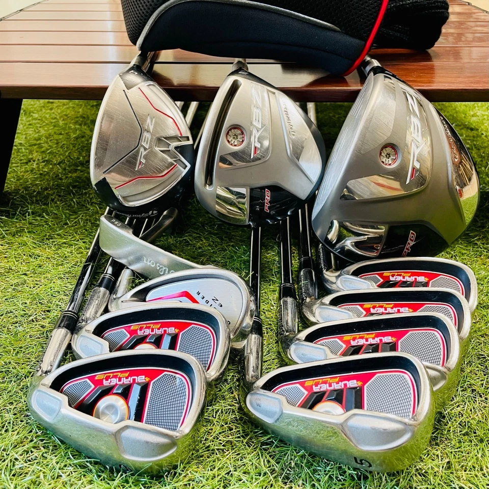 TaylorMade FullSet RBZ PRO 1w 3w 4hy Burner Iron 5-9+Pw 11pc S Flex Golf Clubs - Image 2 of 4