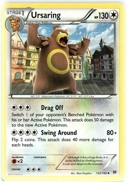 Ursaring - 122/162 - Uncommon - Near Mint