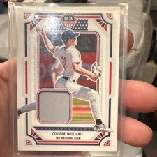 Panini 2024 Stars and Stripes #USA-CW Cooper Williams USA 18U Memorabilia Card