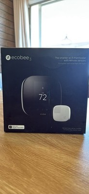 Ecobee3 EB-STATE3-01 Smart Wi-Fi Thermostat with Room Sensor New Open Box 