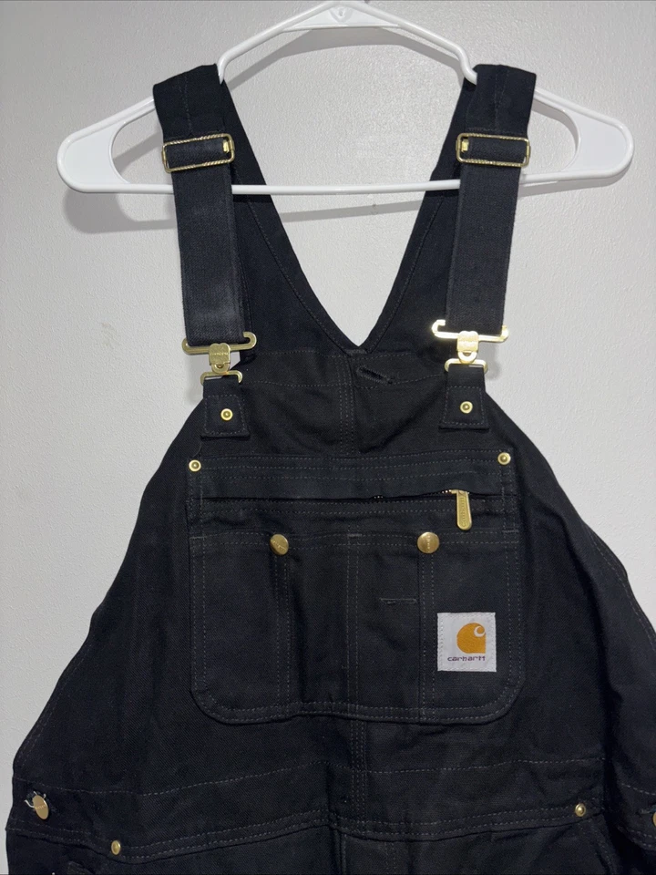 Mono con tirantes Carhartt Yukon Arctic acolchado forrado R41-BLK 40x32 cremallera hasta el muslo para hombre Foto 2 de 4