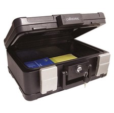 Fireproof & Waterproof Deed Security Box Safe Accept A4 Cathedral Fire Resistant