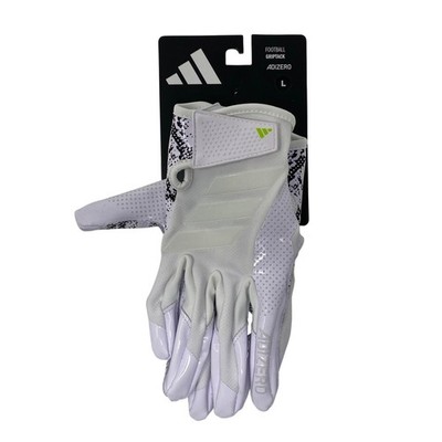 Adidas Adizero Griptack Football Receiver Gloves Mens Large White Black AF1999