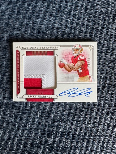 Panini 2024 National Treasures Rookie Patch Auto Ricky Pearsall/99 49ers RTI-RPL