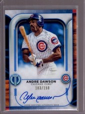 ANDRE DAWSON 2022 Topps Tribute #TA-AD Blue Autograph Auto #103/150