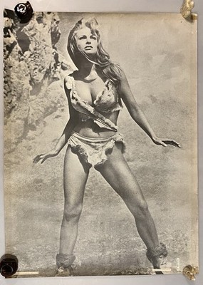 Original Vintage Poster Raquel Welch Filmplakat, One Million Years B.C 39x29'' 