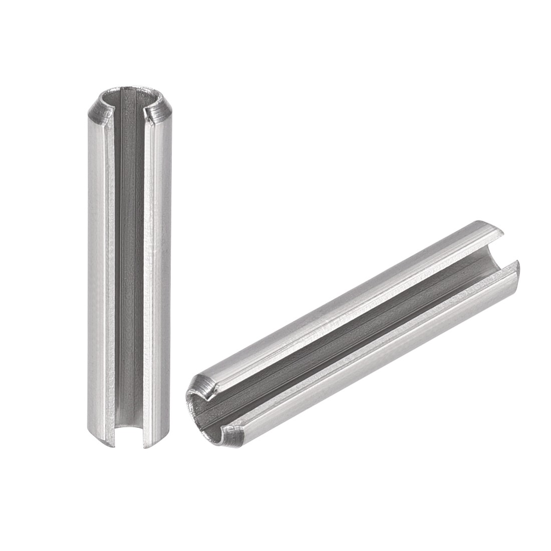 M4x30mm 304 Stainless Steel Split Spring Roll Dowel Pins Plain Finish 20Pcs