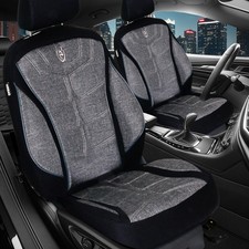 2x Sitzbezüge passend für Kia Sportage 3 SL (Schwarz-Weiß) | 2x Vorne MT5