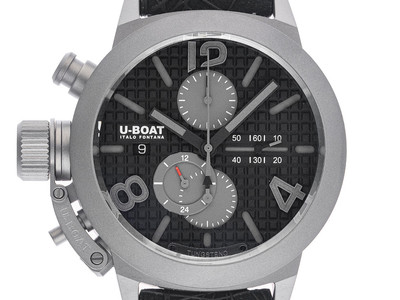 U-Boat Classico 45 Titanium Tungsten Black Ref.3004 Full Set Neu