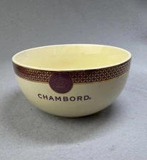 Chambord Ceramic Bowls Set of 2 Purple Gold Crown Barware Promo Soup Cereal