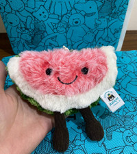   Jellycat Amuseables Watermelon - Plush Bag Charm Keychain - NWT Cute Gift