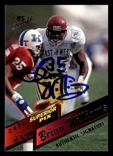 1995 SUPERIOR PIX BRIAN WILLIAMS 8 MINT RC AUTOGRAPH 2684/6500 USC TROJANS