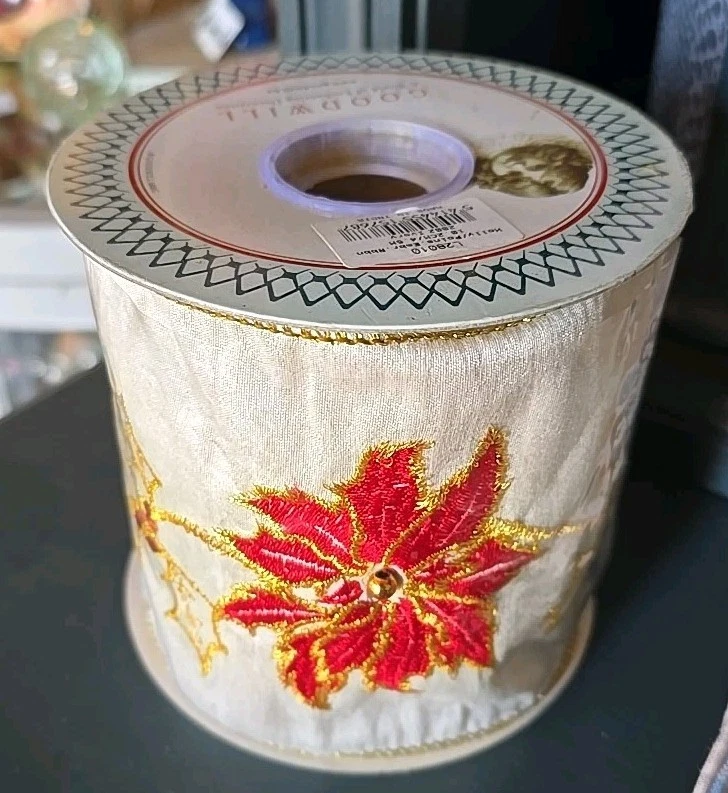Edles Band Goodwill 5 Meter Tischband Dekoband 10cm breit - Bild 4 von 4